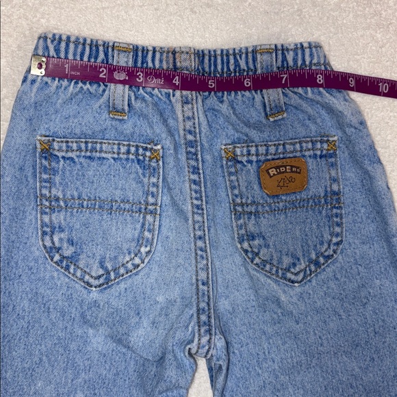 Vintage 80’s riders Classic Blue Denim Kids Jeans 3t - Picture 4 of 9